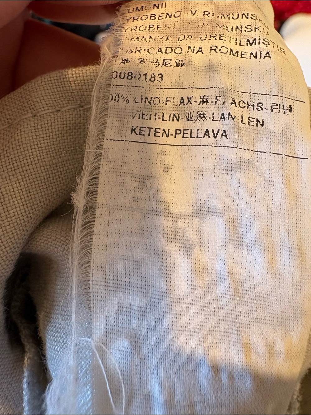 United Colors of Benetton 100% Linen A-Line Skirt Light Blue Size M - Picture 4 of 5